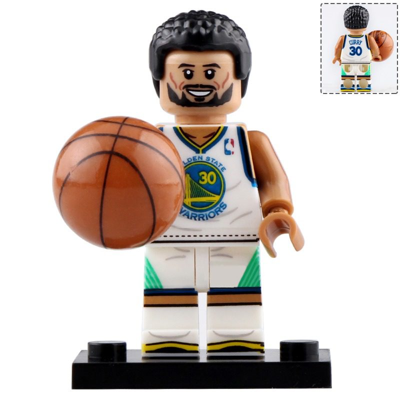 NBA Basketball Block Figures Set of 9pcs with Basketball Accessory