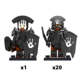 Lord the Rings Uruk-Hai Heavy Armour Block Figures Set 21pcs