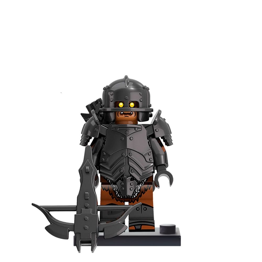 Lord the Rings Uruk-Hai Heavy Infantry Block Figures Set 18pcs