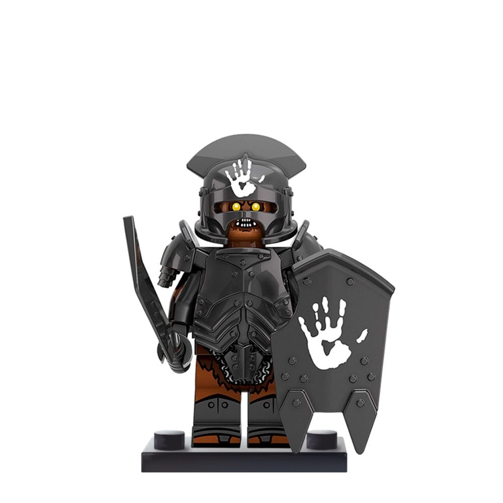 Lord the Rings Uruk-Hai Heavy Infantry Block Figures Set 18pcs