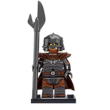 Lord the Rings Uruk-Hai Heavy Infantry Block Figures Set 18pcs