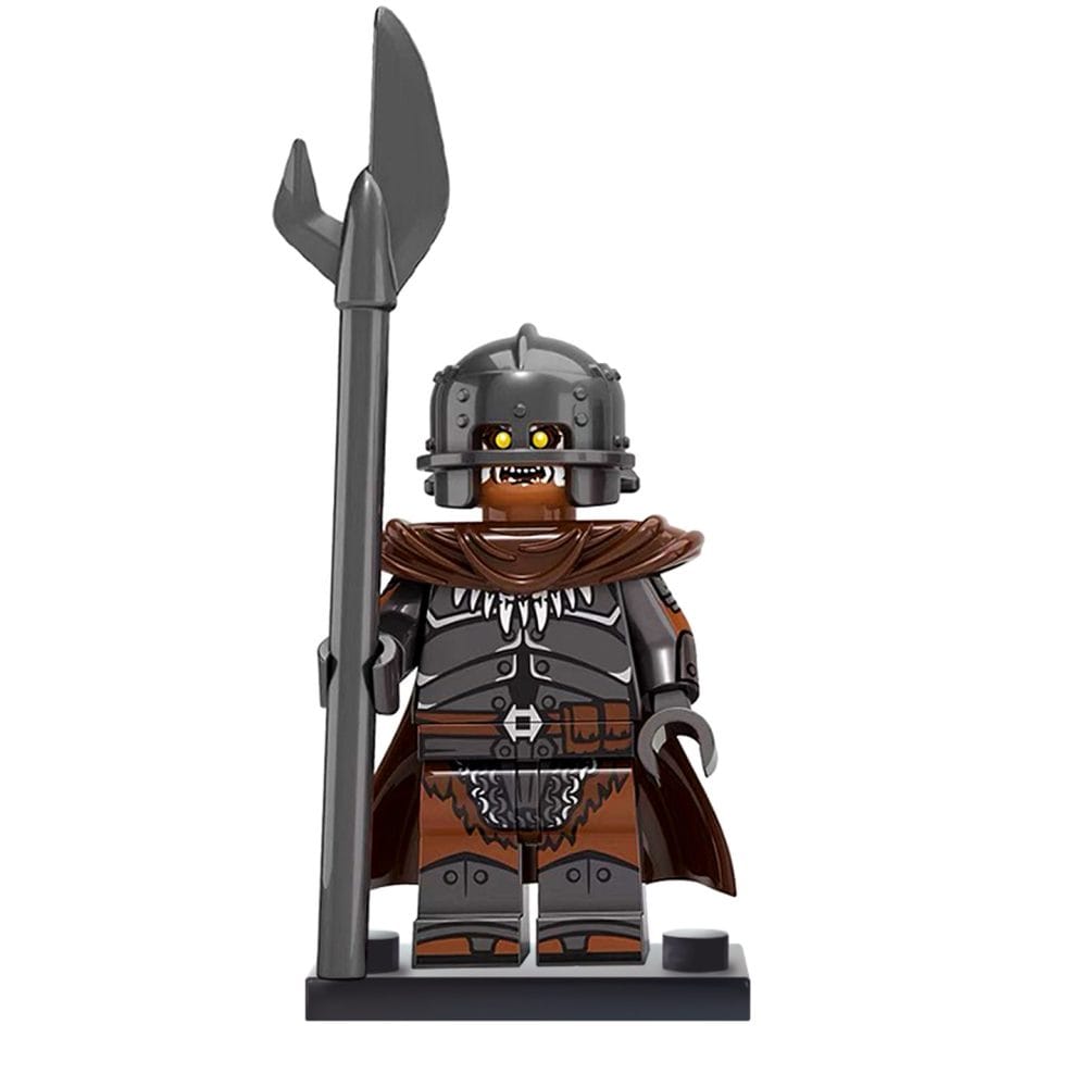 Lord the Rings Uruk-Hai Heavy Infantry Block Figures Set 18pcs