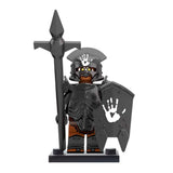 Lord the Rings Uruk-Hai Heavy Infantry Block Figures Set 18pcs