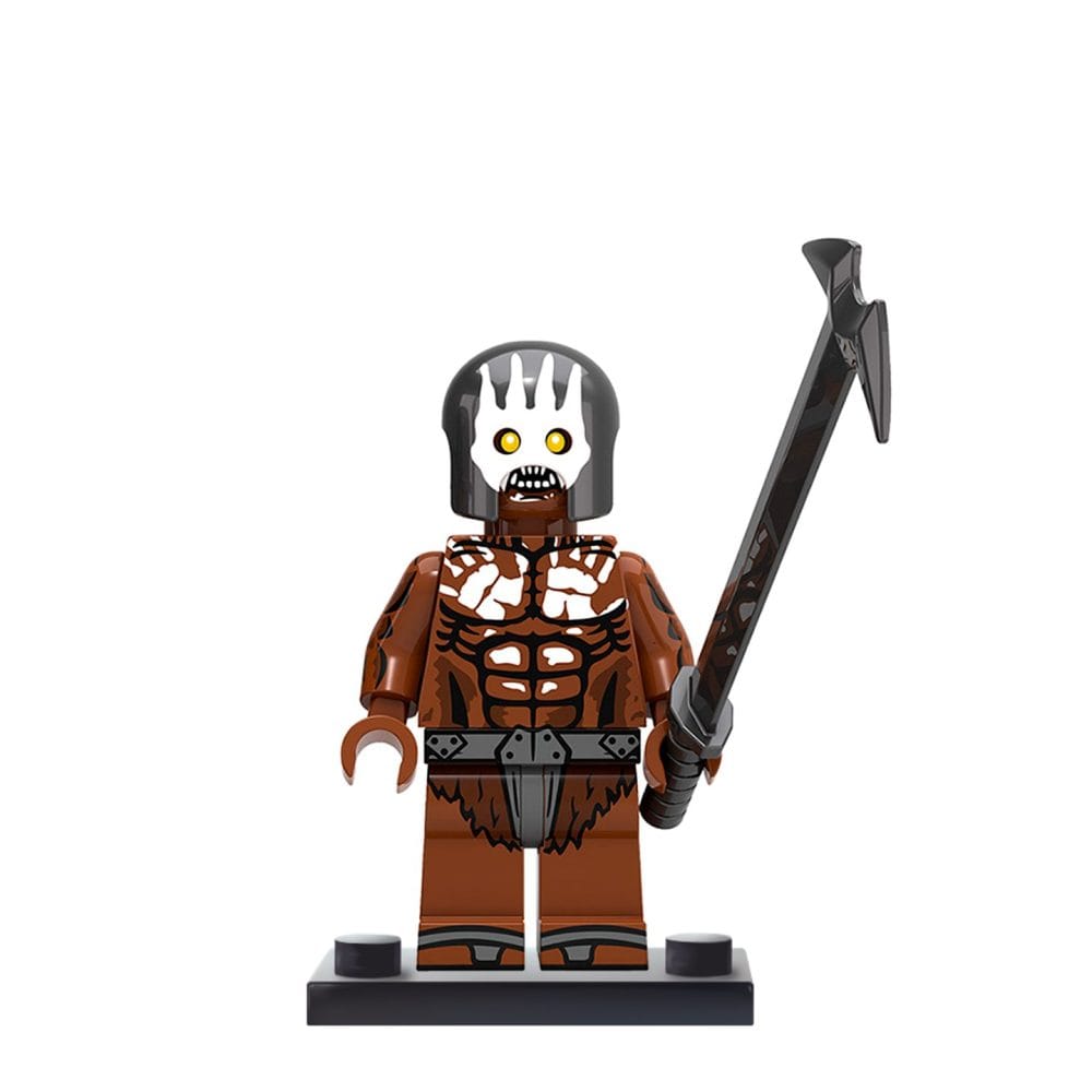 Lord the Rings Uruk-Hai Heavy Infantry Block Figures Set 18pcs