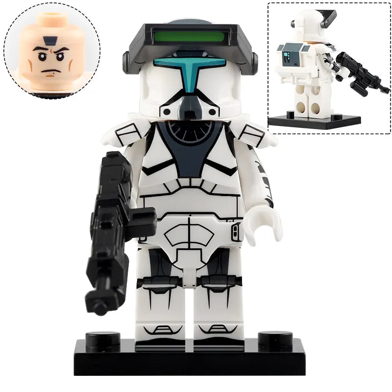 Space War Theme Republic Commandos Block Figures Set