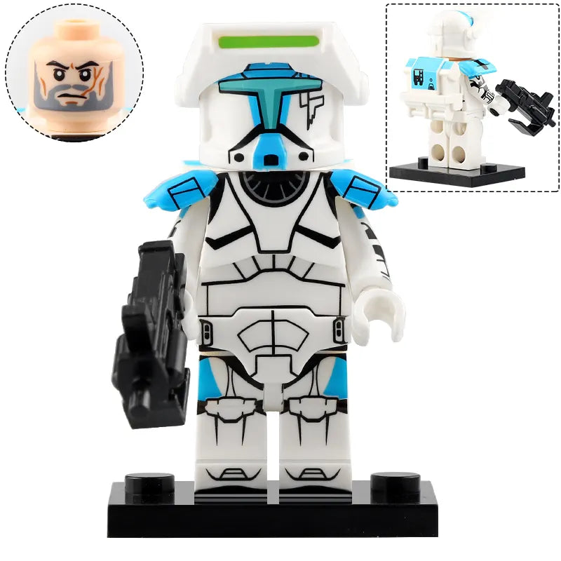 Space War Theme Republic Commandos Block Figures Set
