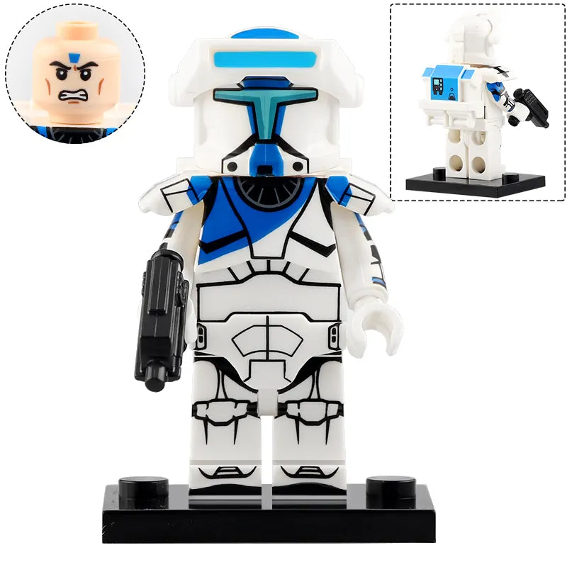 Space War Theme Republic Commandos Block Figures Set