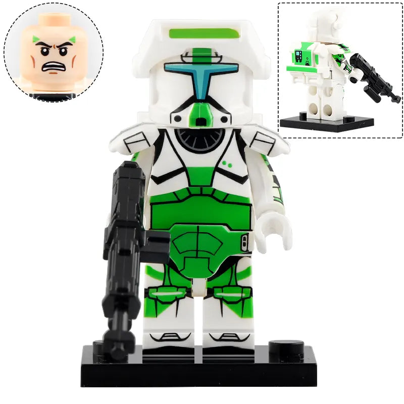 Space War Theme Republic Commandos Block Figures Set