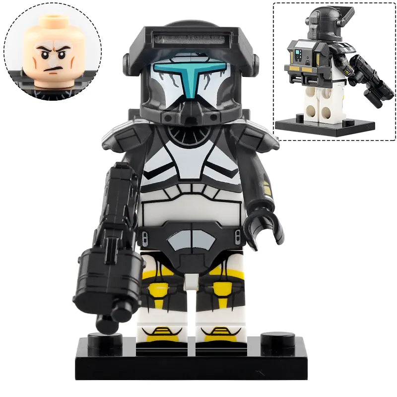 Space War Theme Republic Commandos Block Figures Set
