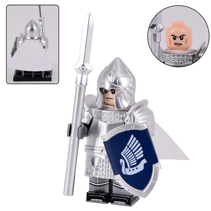 Lord the Rings Soldiers Dol Amroth Block Figures Set 6pcs