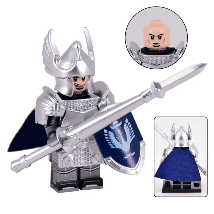 Lord the Rings Soldiers Dol Amroth Block Figures Set 6pcs
