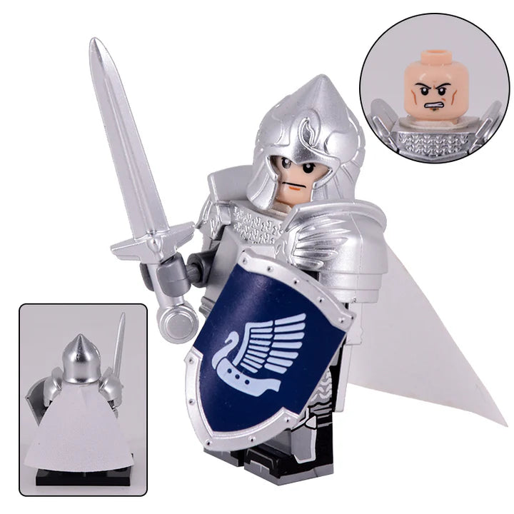 Lord the Rings Soldiers Dol Amroth Block Figures Set 6pcs