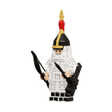 Chinese Qing Dynasty Warriors Block Figures Set of 8pcs