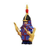 Chinese Qing Dynasty Warriors Block Figures Set of 8pcs