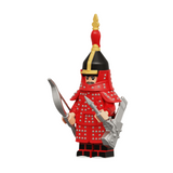 Chinese Qing Dynasty Warriors Block Figures Set of 8pcs