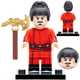 Ancient Chinese Imperial General Block Figures Set of 6pcs
