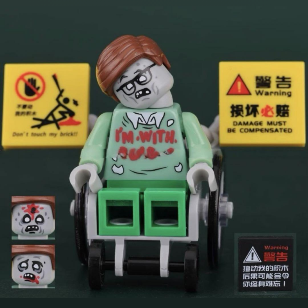 Custom Wheelchair Scientist Building Block Block Figures Set