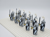 Black Crown Knights Style 1 Block Figures Set of 10pcs