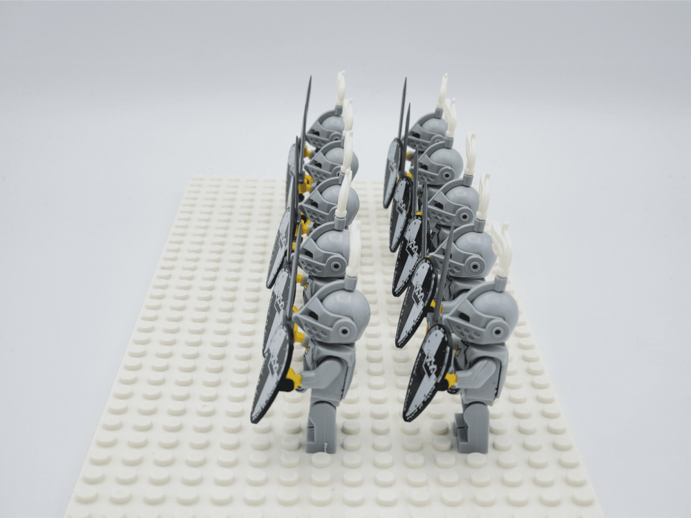 Black Crown Knights Style 1 Block Figures Set of 10pcs