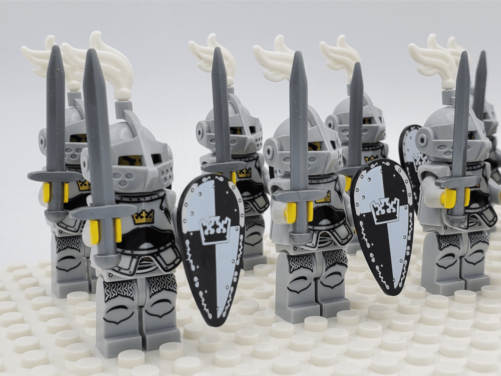 Black Crown Knights Style 1 Block Figures Set of 10pcs
