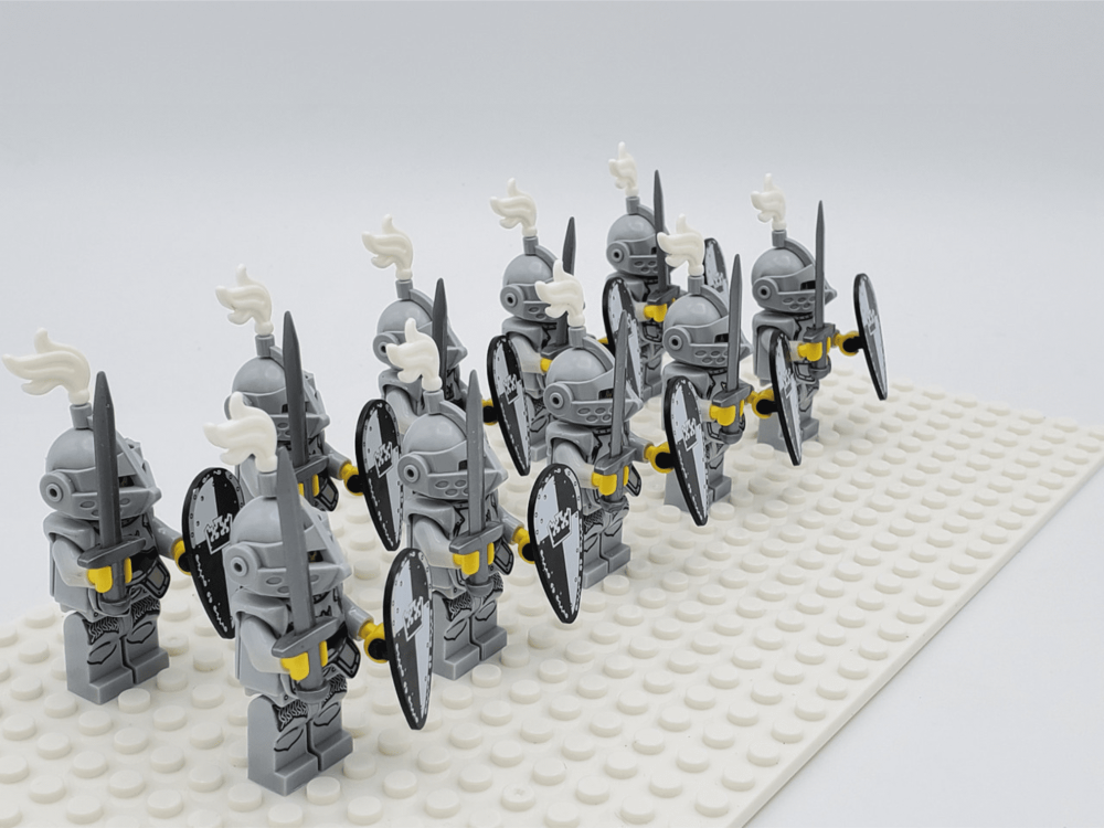 Black Crown Knights Style 1 Block Figures Set of 10pcs