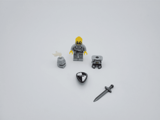 Black Crown Knights Style 2 Block Figures Set of 10pcs