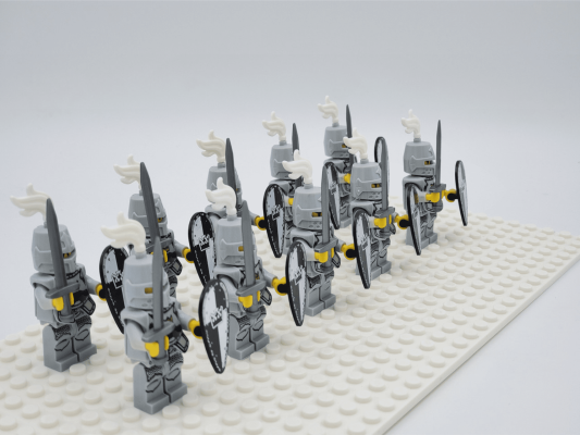 Black Crown Knights Style 2 Block Figures Set of 10pcs