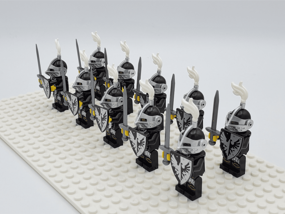 Black Eagle Knights Style 1 Block Figures Set of 10pcs
