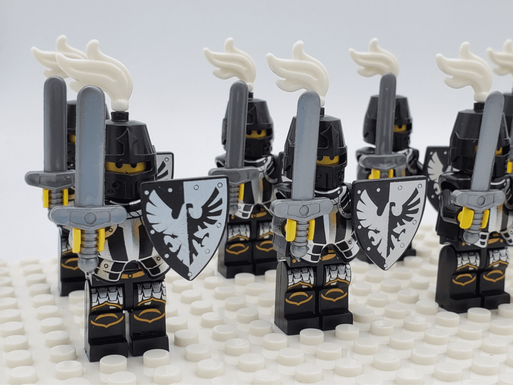 Black Eagle Knights Style 2 Block Figures Set of 10pcs