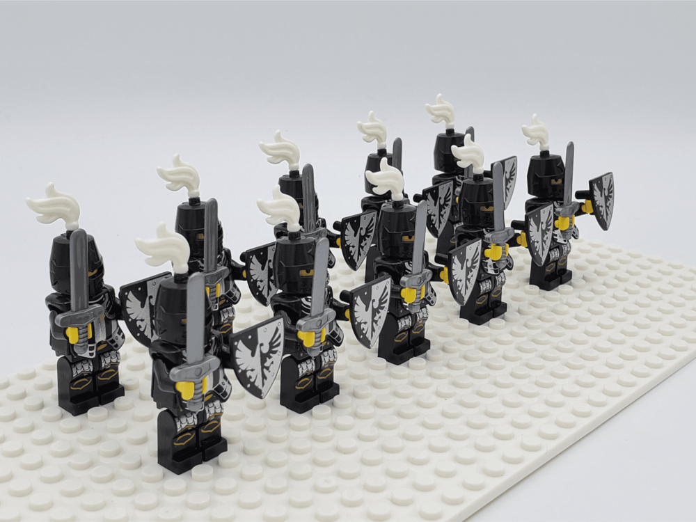 Black Eagle Knights Style 2 Block Figures Set of 10pcs