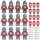 15th Century Polish Castle Knights Block Figures Set of 12pcs