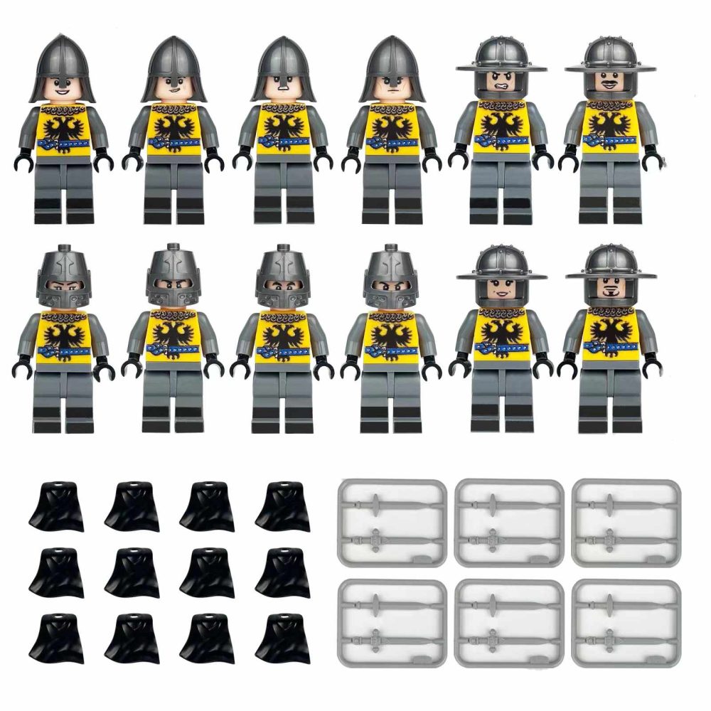15th Century German Castle Knights Block Figures Set of 12pcs