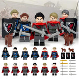 Black Falcon Medieval Castle Knights Block Figures Set of 12pcs