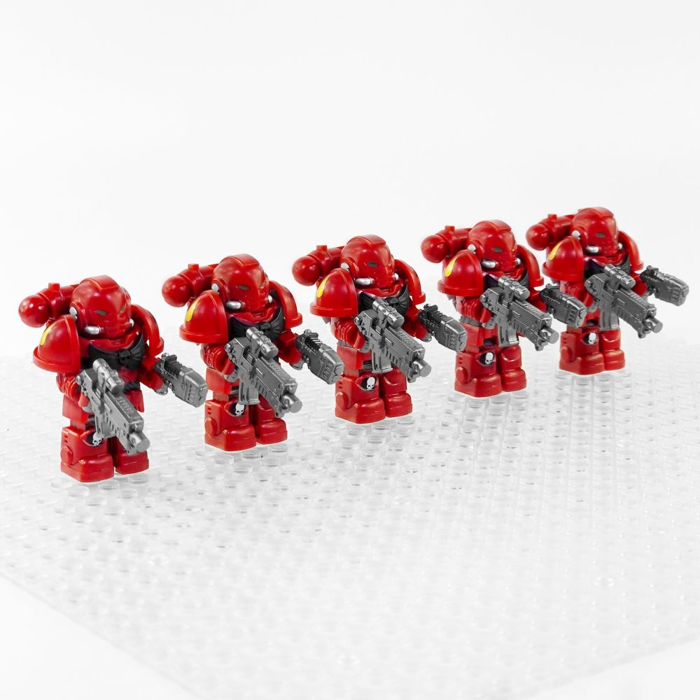 Blood Angels Space Marines Block Figures Set