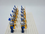 Blue Crown Knights Style 1 Block Figures Set of 10pcs