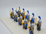 Blue Crown Knights Style 1 Block Figures Set of 10pcs