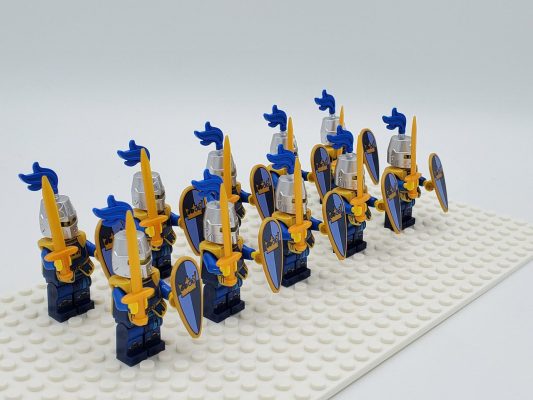 Blue Crown Knights Style 2 Block Figures Set of 10pcs