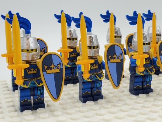 Blue Crown Knights Style 2 Block Figures Set of 10pcs