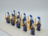 Blue Crown Knights Style 2 Block Figures Set of 10pcs