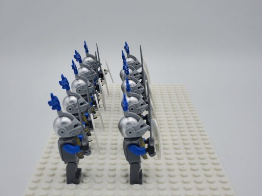 Blue Lion Knights Style 1 Block Figures Set of 10pcs