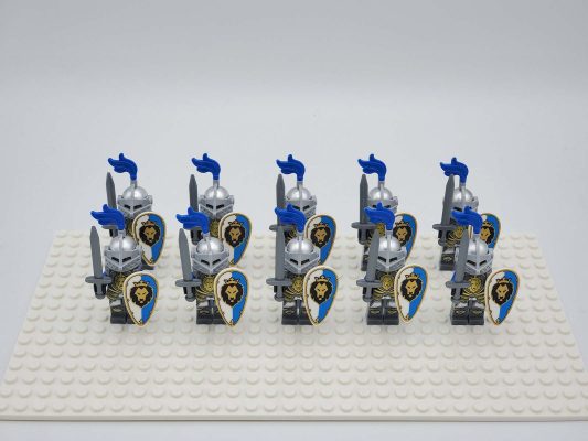 Blue Lion Knights Style 1 Block Figures Set of 10pcs