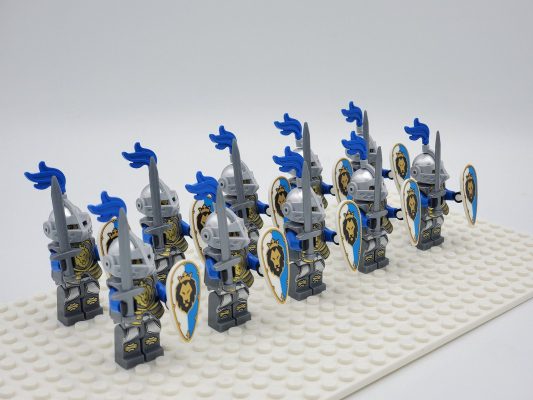 Blue Lion Knights Style 1 Block Figures Set of 10pcs
