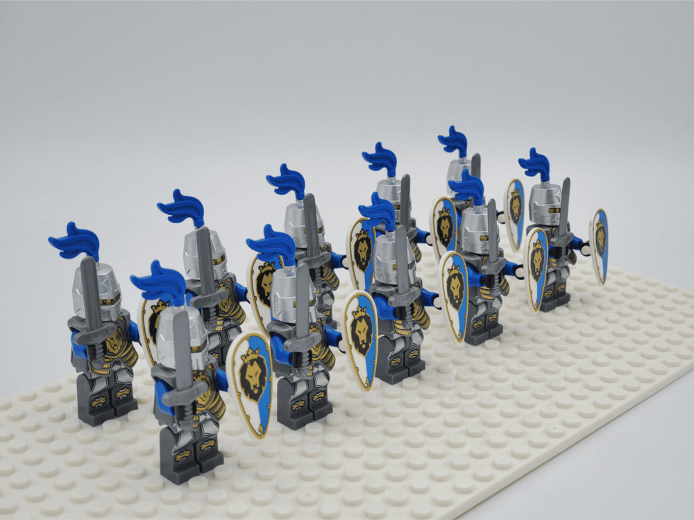 Blue Lion Knights Style 2 Block Figures Set of 10pcs