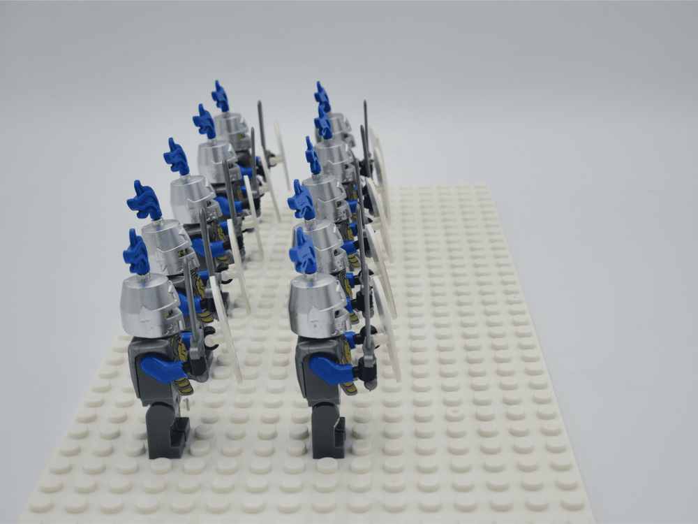Blue Lion Knights Style 2 Block Figures Set of 10pcs