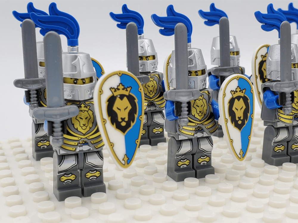 Blue Lion Knights Style 2 Block Figures Set of 10pcs