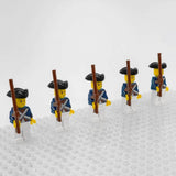 Continental Soldiers American Revolution Block Figures Set of 5pcs