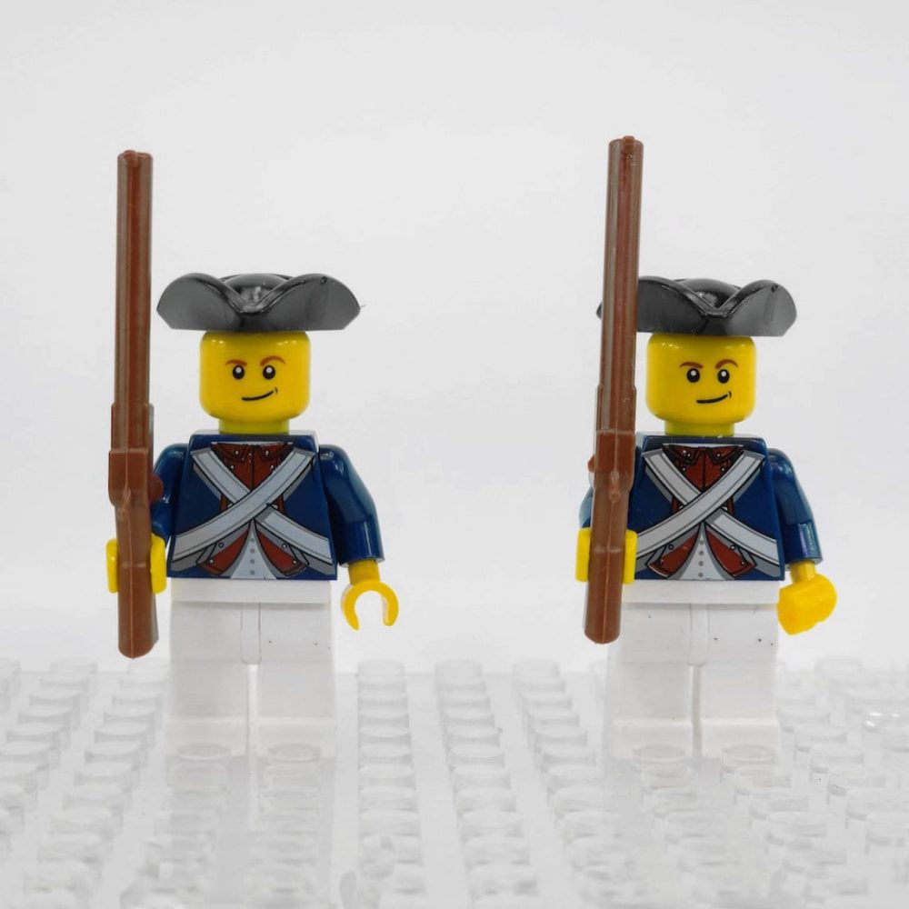 Continental Soldiers American Revolution Block Figures Set of 5pcs