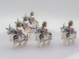 Crusades Holy Sepulchre Knights and Mounts Block Figures Set of 10pcs