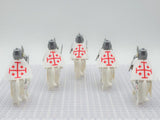 Crusades Holy Sepulchre Knights and Mounts Block Figures Set of 10pcs