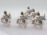 Crusades Holy Sepulchre Knights and Mounts Block Figures Set of 10pcs